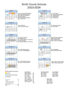 2023 2024 School Calendar Smith County School System