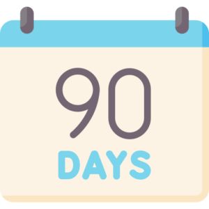 90 Days Free Time And Date Icons