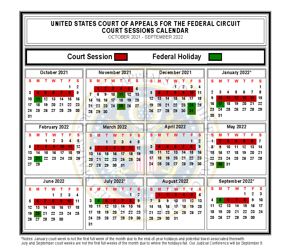 9th Judicial District Court Calendar