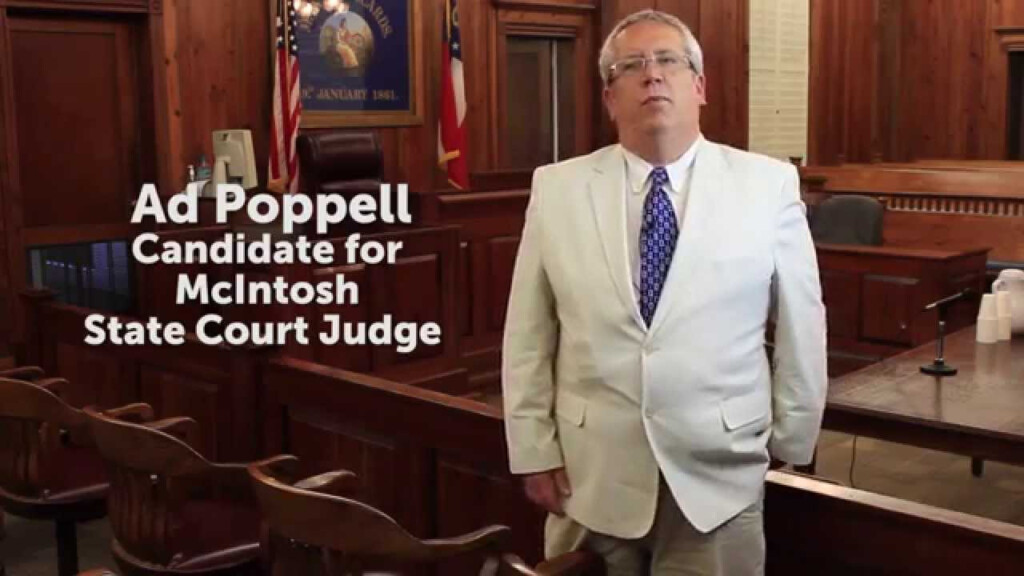 Ad Poppell For State Court Judge Of McIntosh County GA YouTube