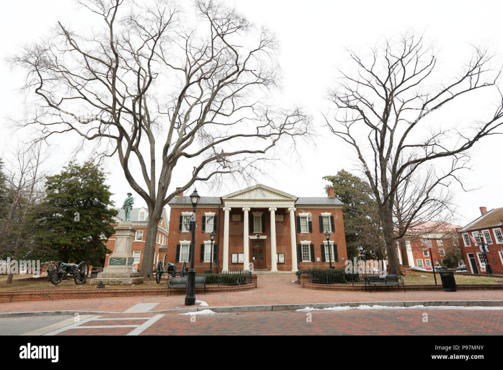 Albemarle County Court Building In Court Square Adjacent To Justice 