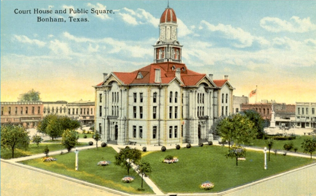 An Old Postcard Shows The Courthouse And Public Square