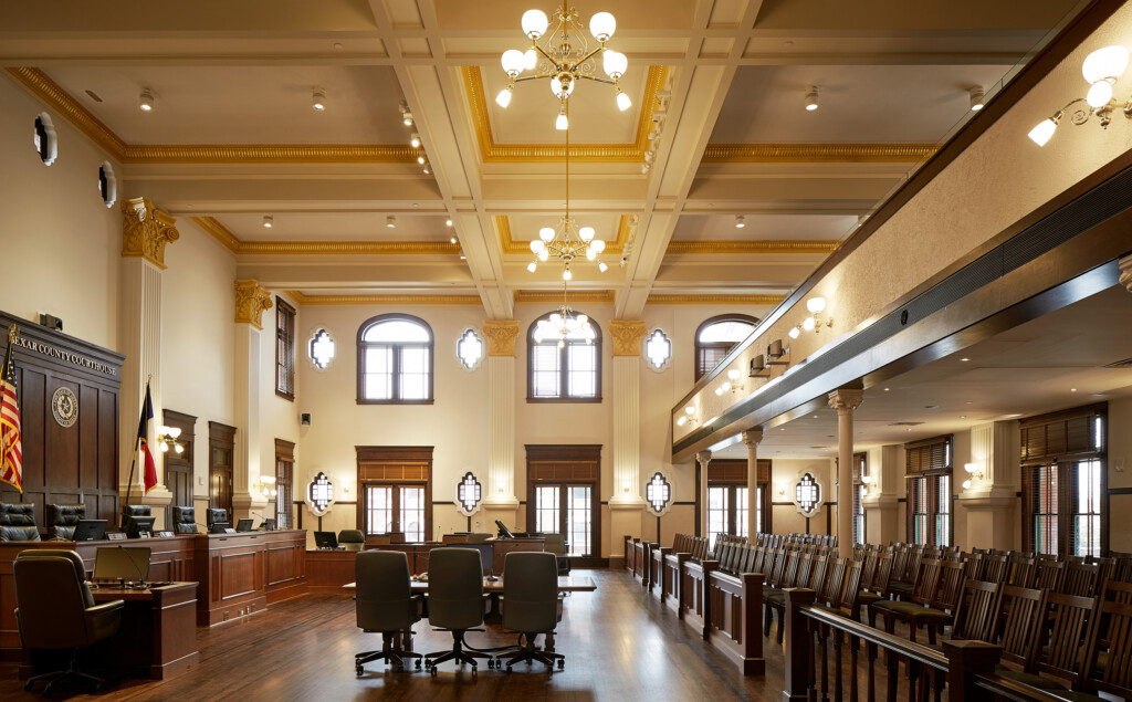 Bexar County Commissioners Courtroom Restoration Architect Magazine 