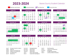 Boone County Schools Calendar 2025 A Comprehensive Guide Editable