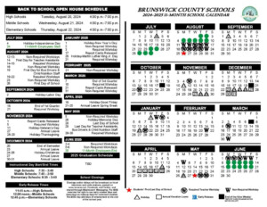 Brunswick County Schools Calendar 2024 2025 In PDF