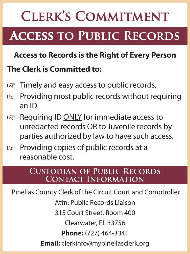 Clerk s Commitment Access To Public Records