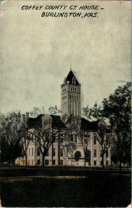 Coffee County Court House Burlington Kansas KS 1912 Postcard EBay