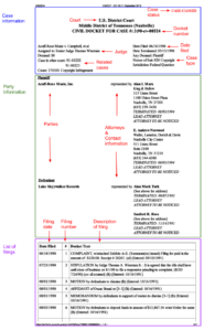 Court Calendar Docket Jacqui Lilllie