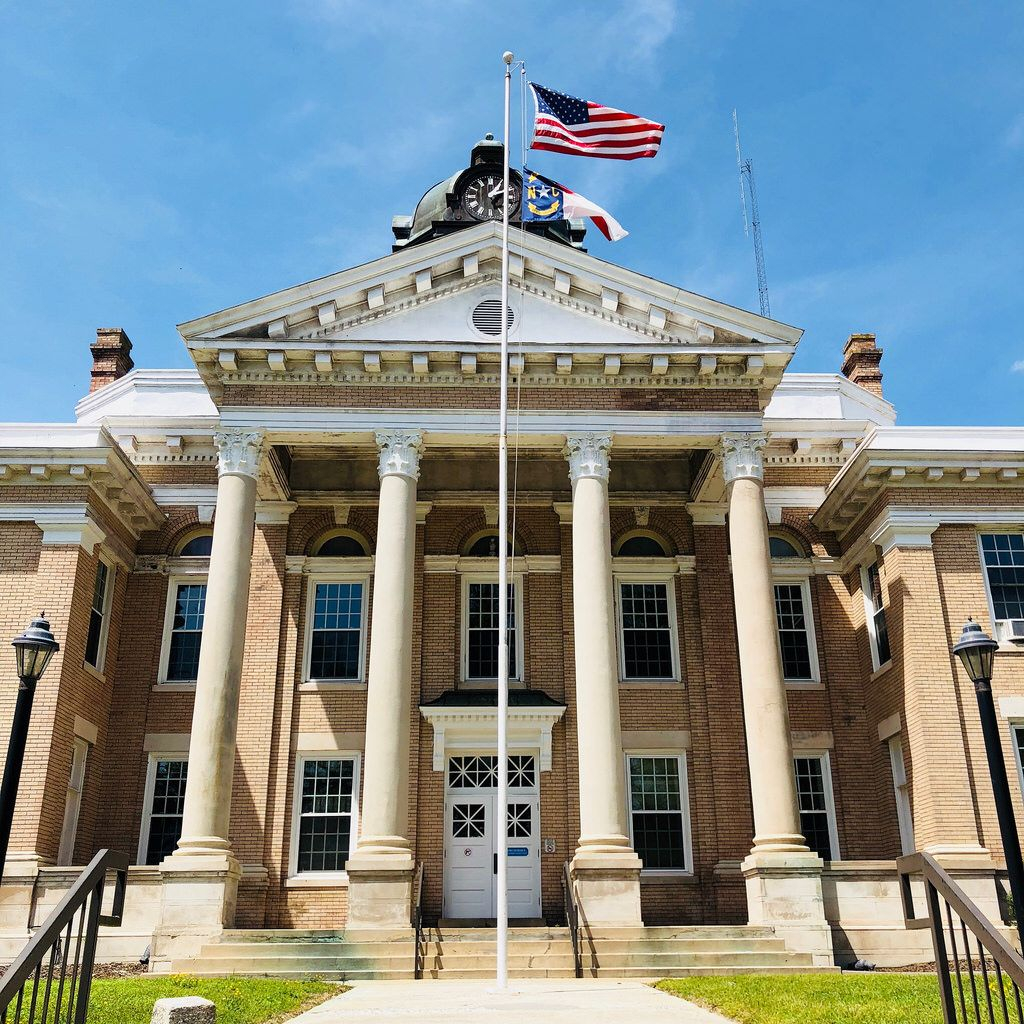 Entryway Of Historic Halifax County Courthouse In Halifax North 