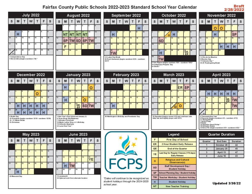 Fairfax County Public School Calendar 2024 24 Nc Moll Teresa
