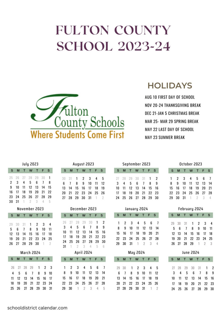 Fulton County Government Calendar 2024 Loise Rachael