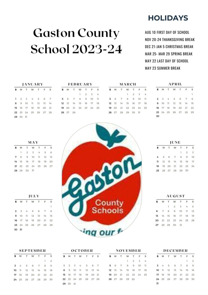 Gaston County Schools Calendar 2024 2025 Emmye Tomasine