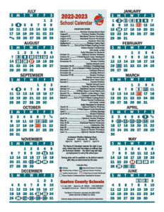 Gaston County Schools Calendar Holidays 2022 2023 From Gaston County