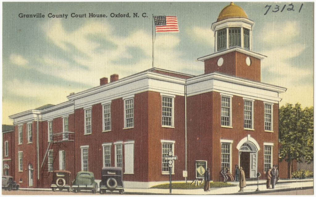 Granville County Court House Oxford N C Digital Commonwealth