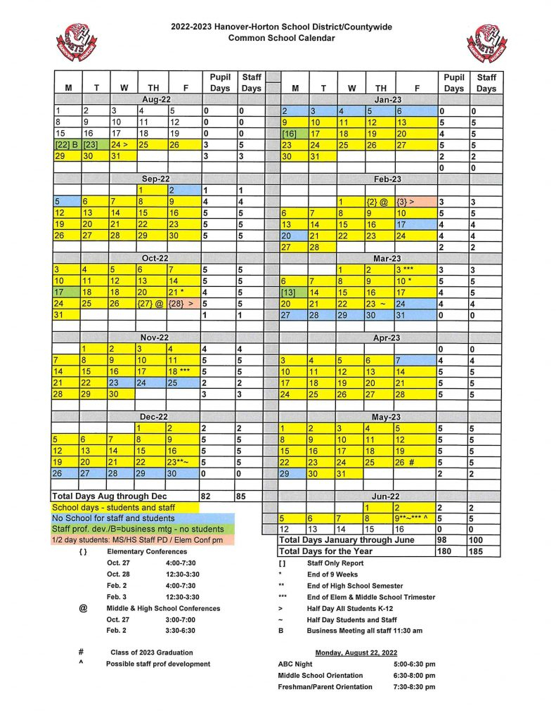 Hanover Area Calendar Giulia Imogene
