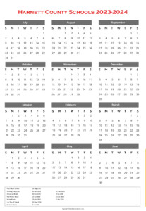 Harnett County Schools Calendar Holidays 2023 2024
