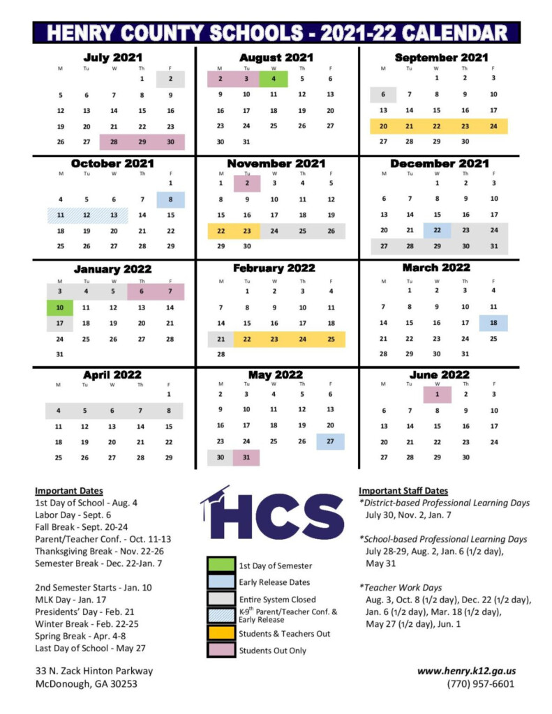Henry County Ga School Calendar 2024 24 Latest News