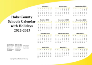 Hoke County Calendar Yetty Katharyn