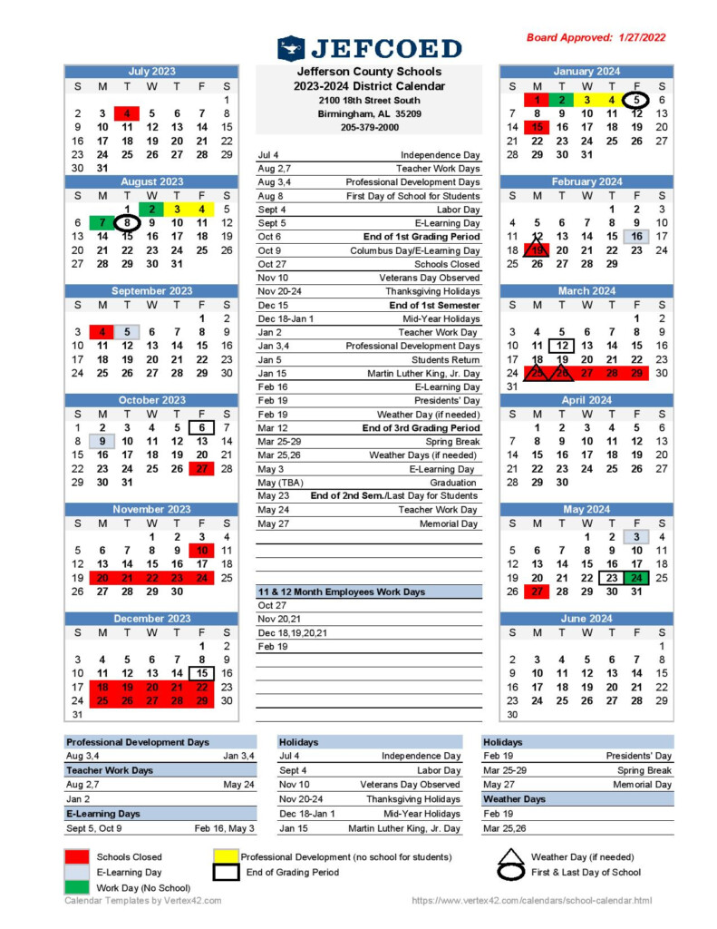Jefferson County School Calendar 2024 24 Ky Jasmin Isabelle