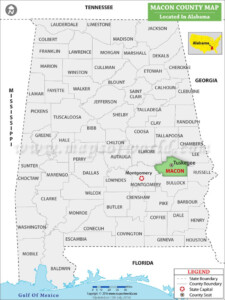 Macon County Map Alabama