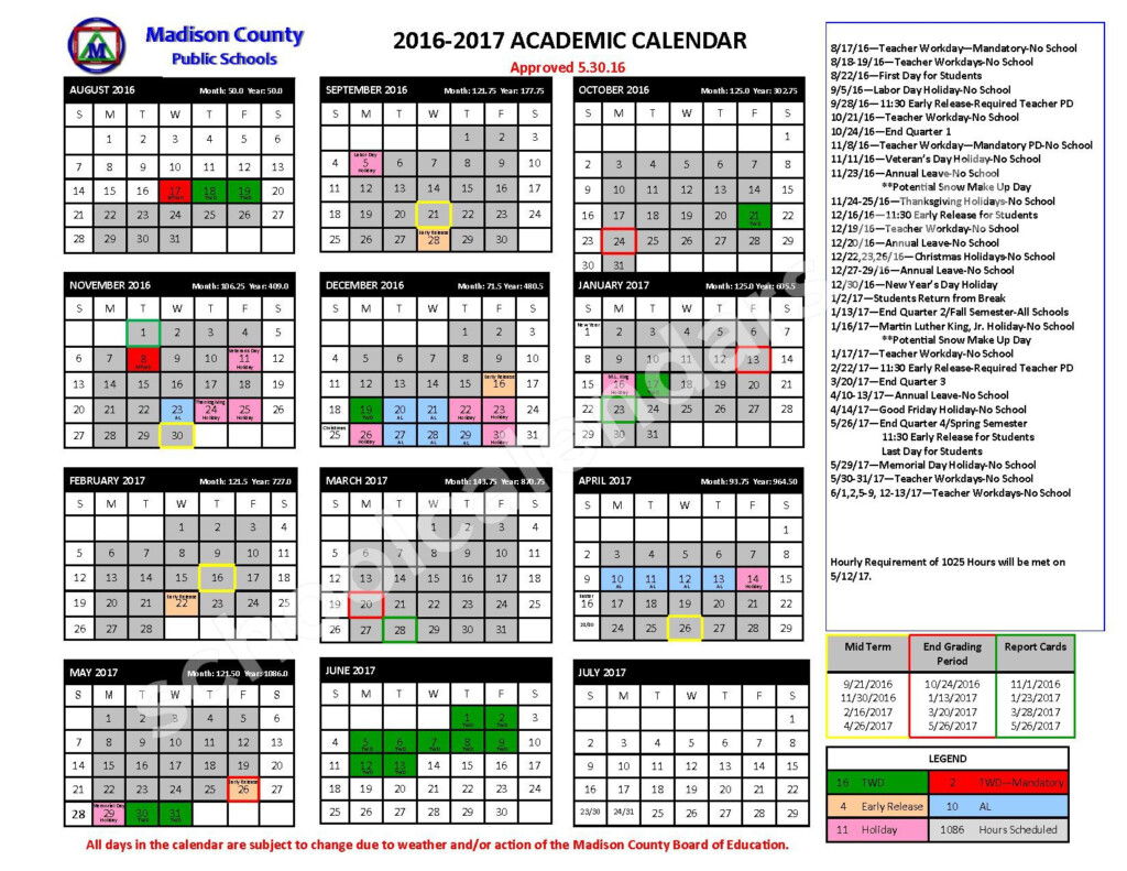 Madison County Court Calendar