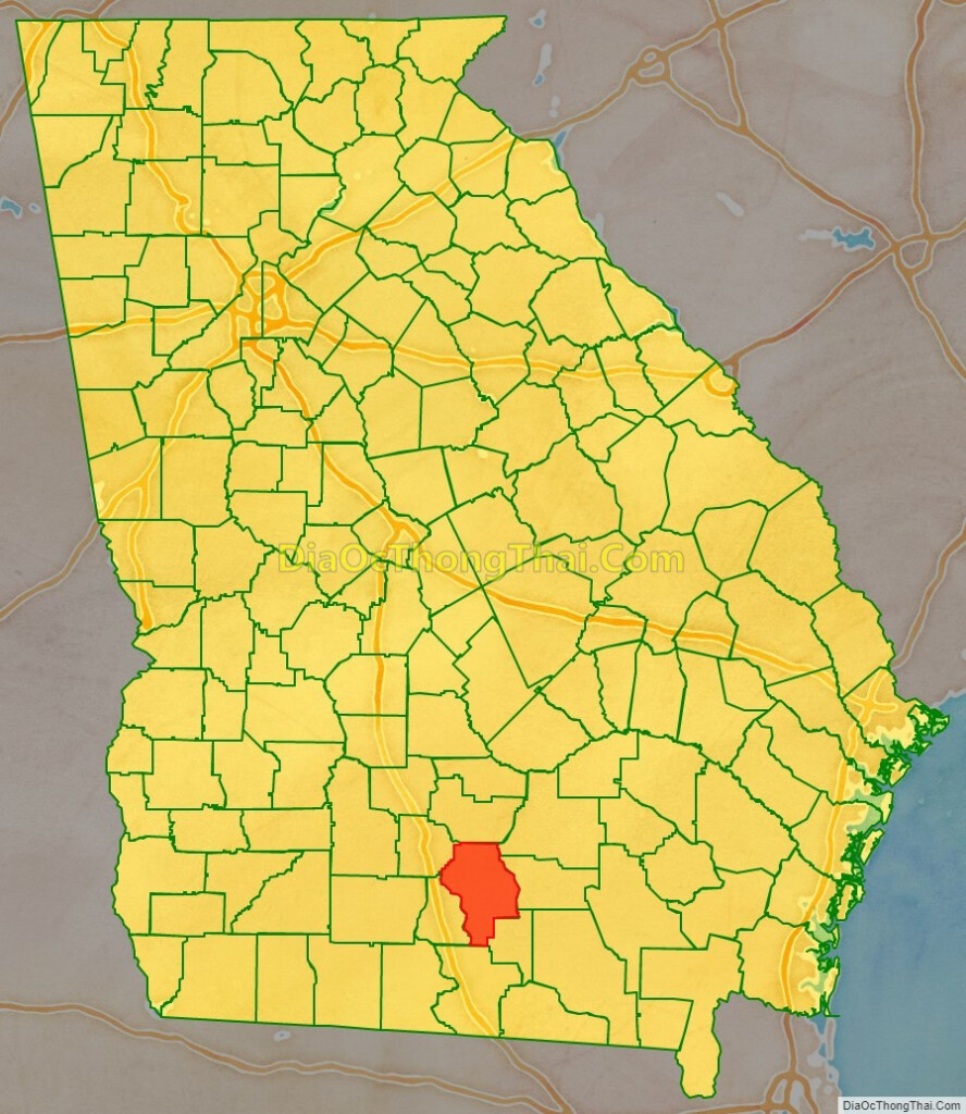 Map Of Berrien County Georgia Thong Thai Real