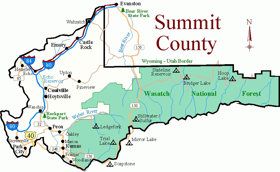 Map Of Summit County