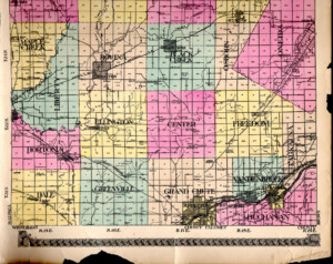 MAP Outline Map Of Outagamie County Wisconsin from Standard Atlas