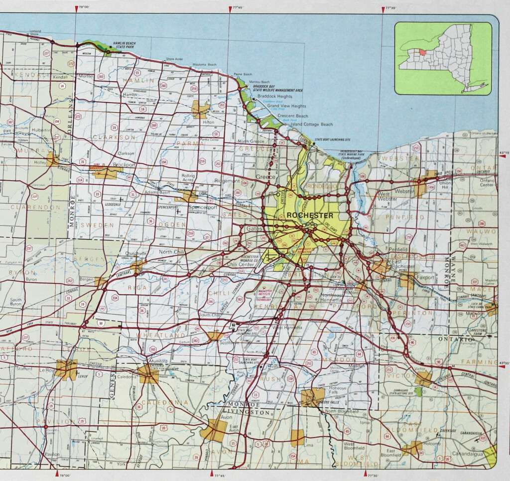 Maps For Monroe County NY