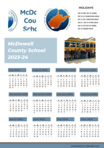 McDowell County Schools Calendar Holidays 2023 2024
