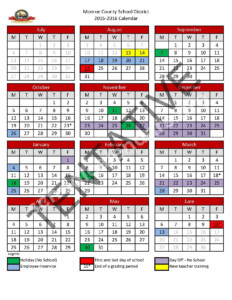 Monroe County School District Calendars Key West FL