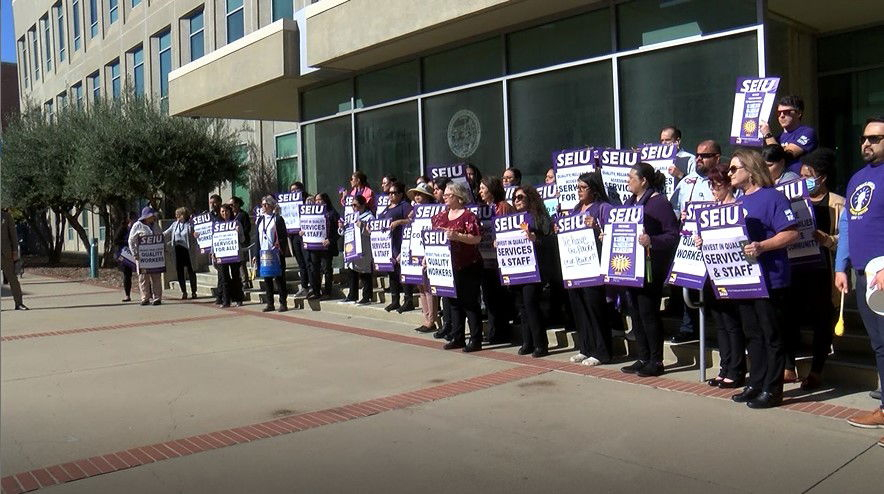 Monterey County Court Workers Rally For Higher Wages Strike Possible 