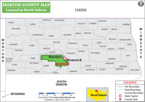 Morton County Map North Dakota