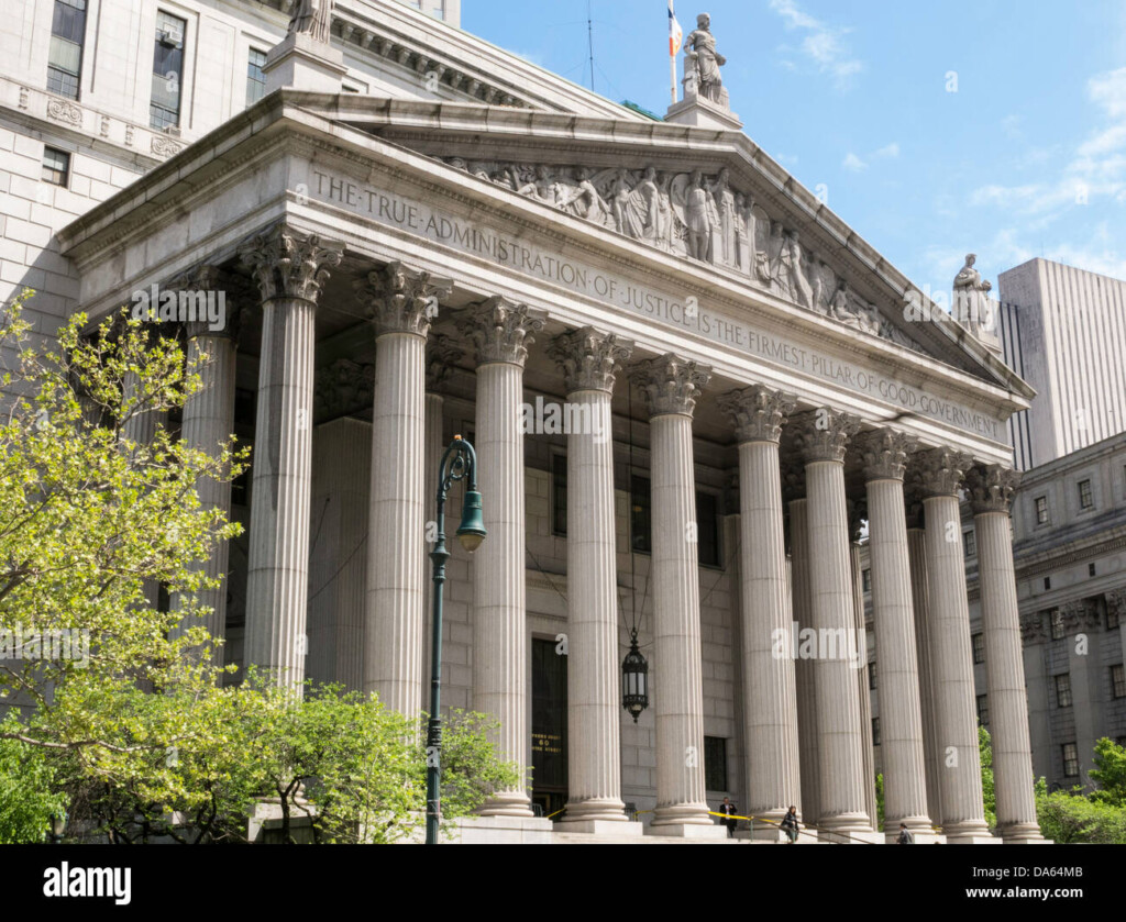 New York County Supreme Court New York City Usa Stock Photo