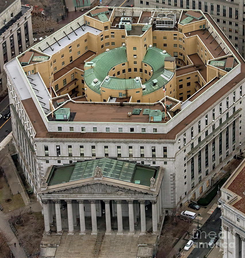 New York State Supreme Court Building In NYC Aerial Photo Photograph By 