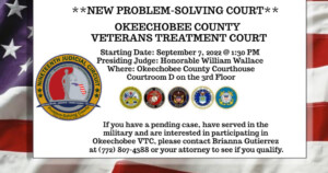 Okeechobee County Launches A Veterans Treatment Court The Florida Bar