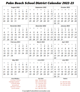 Palm Beach County 2024 Calendar
