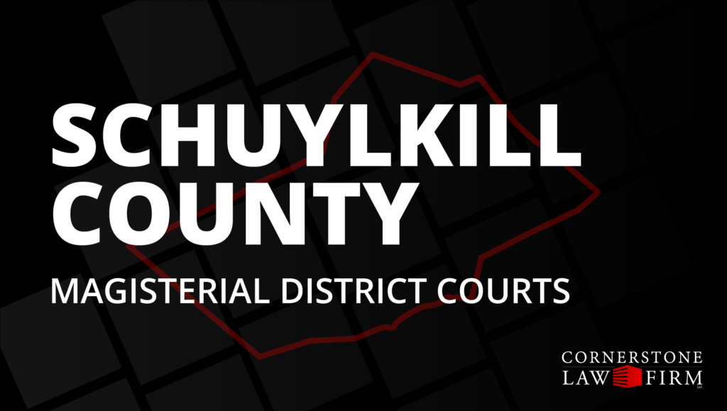 Schuylkill County Magisterial District Court 21 3 03