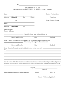 Small Claims Form Fill Out And Sign Printable PDF Template SignNow