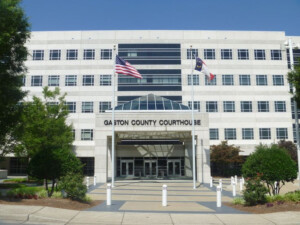 The Gaston County Courthouse Is A Modern Office style Building Located