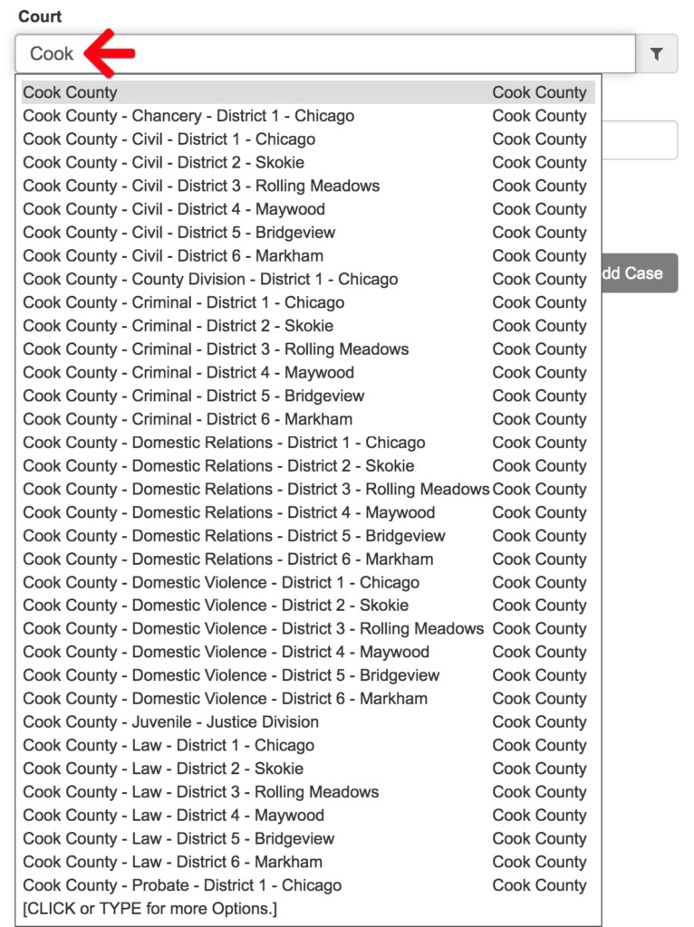 Tips To Add A Cook County Case To Your Account