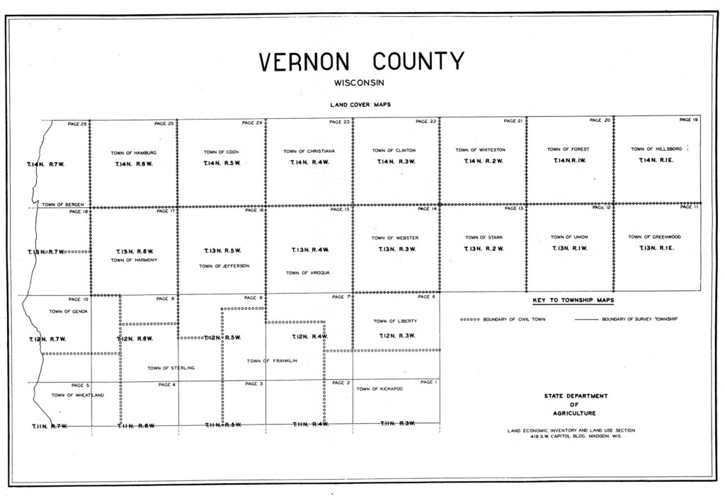  Vernon County Wisconsin Land Cover Maps UWDC UW Madison Libraries