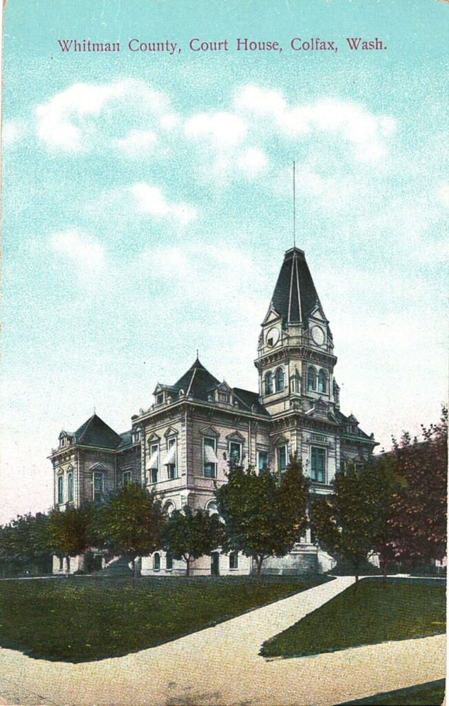 Vintage Postcard Whitman County Court House Colfax WASHINGTON EBay